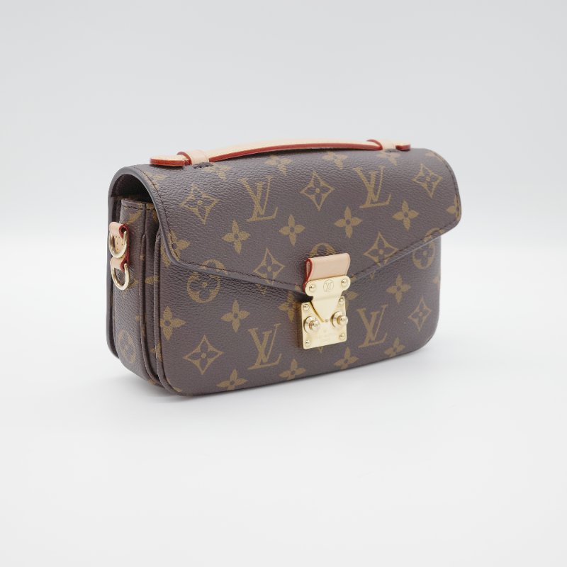 Louis Vuitton 路易威登 Pochette Métis East West 經典 老花 牛皮帆布 斜背包-2