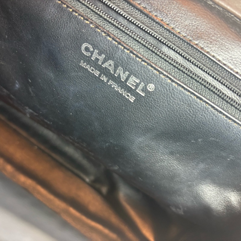 chanel老香 藤編 手提包-13