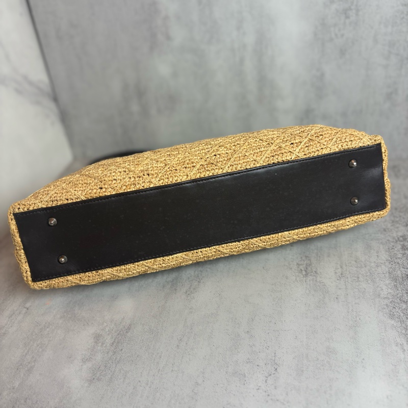 chanel老香 藤編 手提包-14