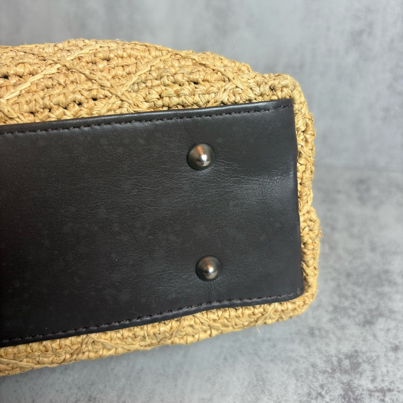 chanel老香 藤編 手提包-16