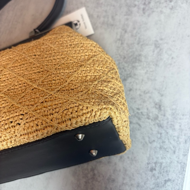 chanel老香 藤編 手提包-25