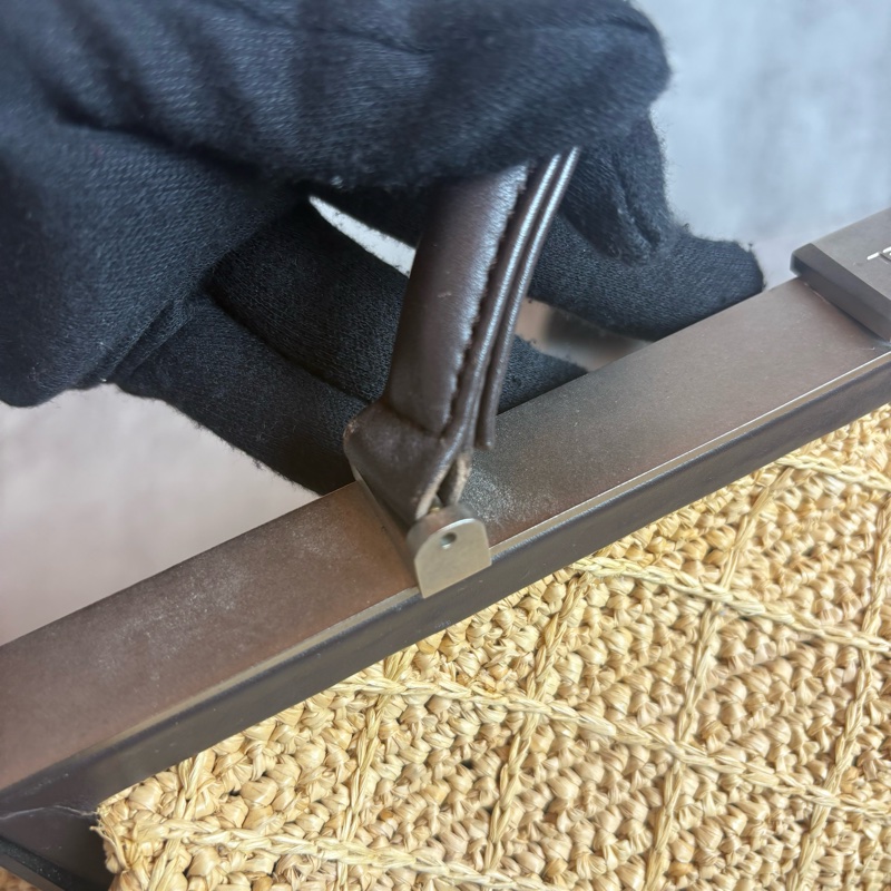 chanel老香 藤編 手提包-26