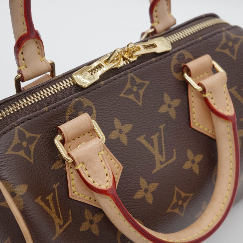 （狀況不錯🌟配件齊全）Louis Vuitton 路易威登 Speedy 20 緹花背帶 經典老花 棕色 塗層帆布 肩背包 手提包｜專櫃 92,000-12