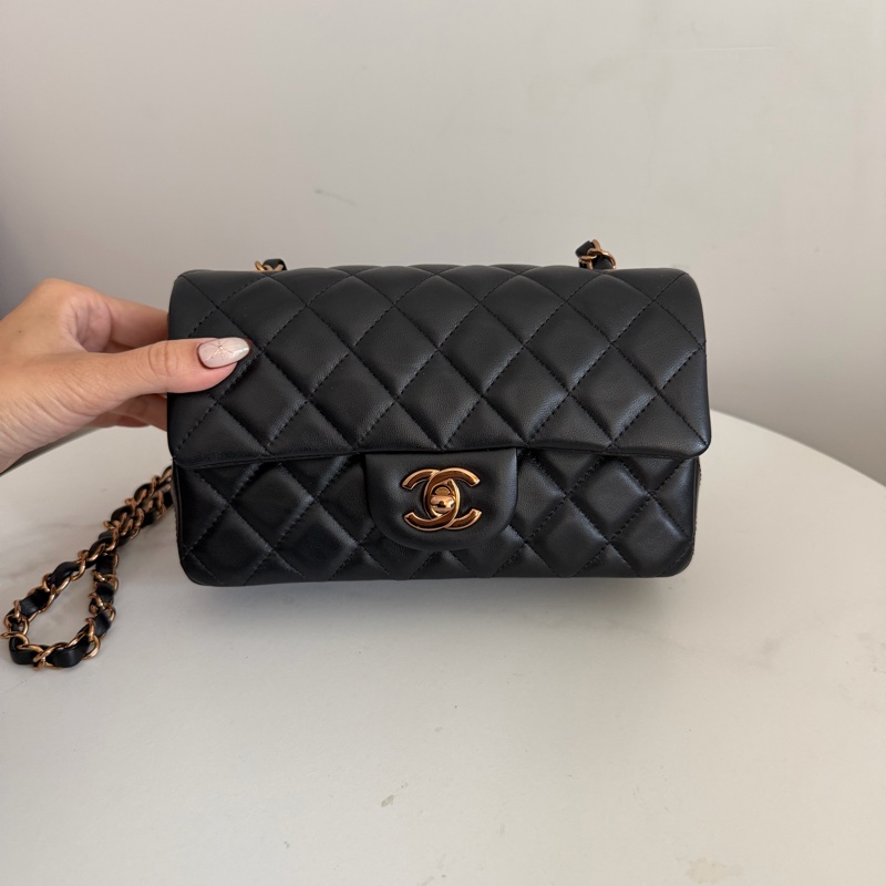 Chanel cf20 cf mini 黑金-0