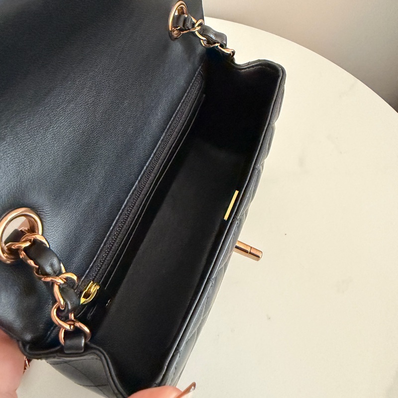 Chanel cf20 cf mini 黑金-8