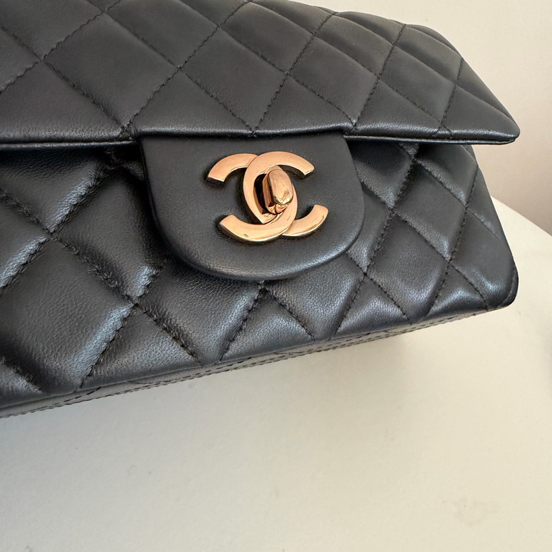 Chanel cf20 cf mini 黑金-10