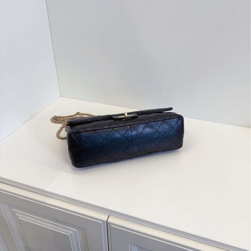 Chanel 經典黑金雙蓋2.55 鏈條包-5