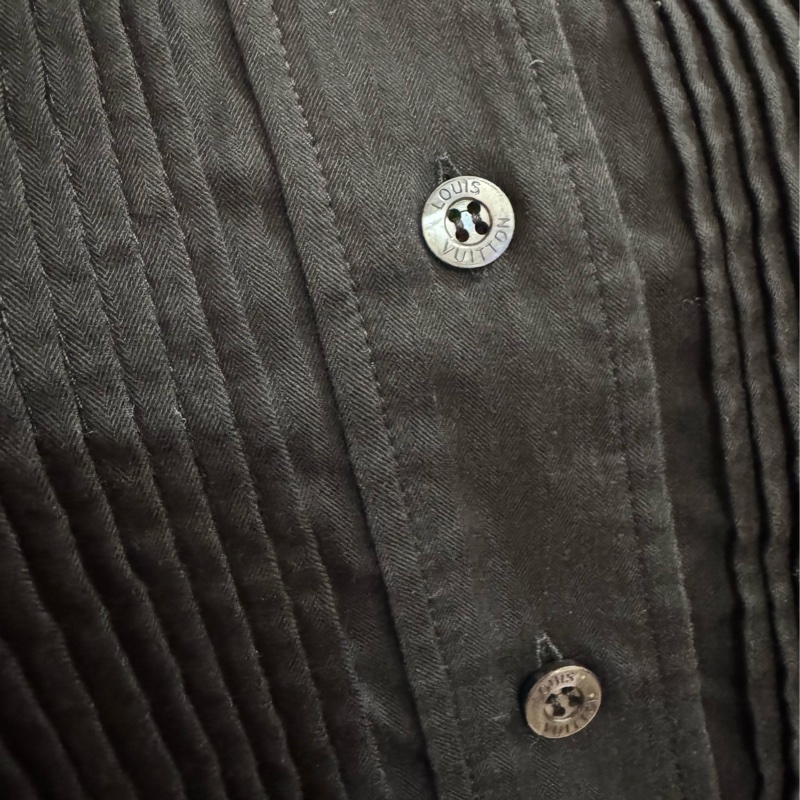 《新歡舊愛》正品LV路易威登黑色五分袖休閒襯衫40(ML)-2