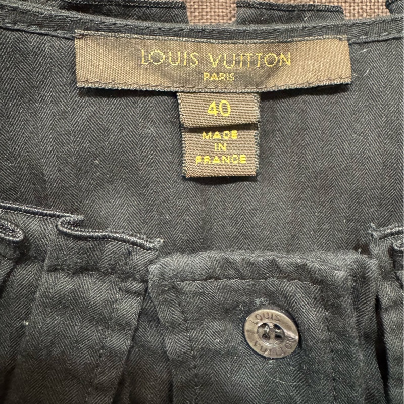 《新歡舊愛》正品LV路易威登黑色五分袖休閒襯衫40(ML)-3