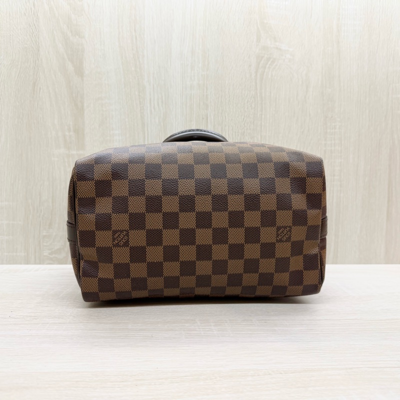 LV棋盤格SPEEDY25背帶款波士頓包N40575-7