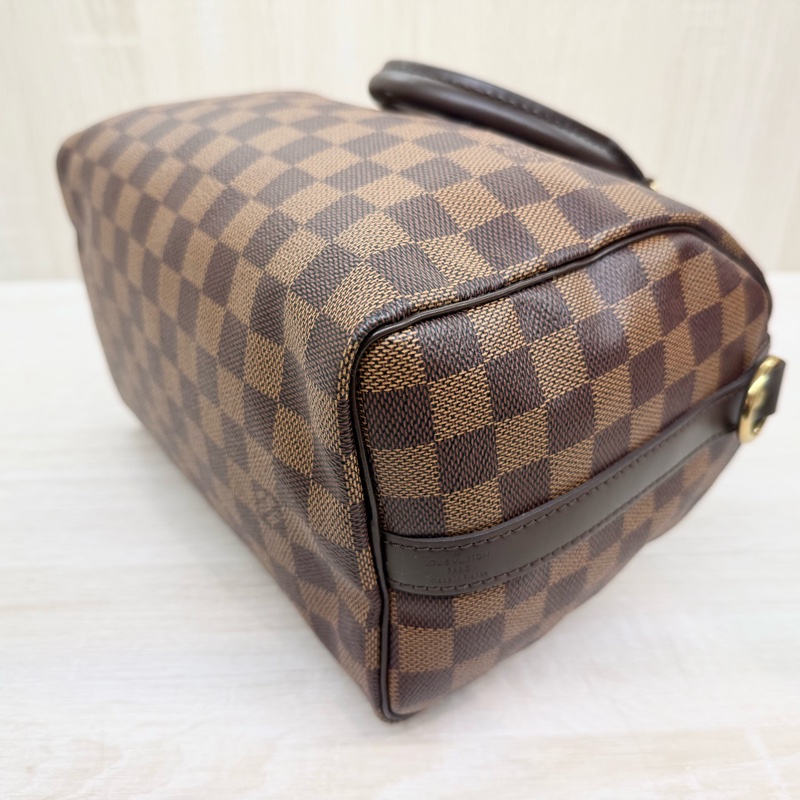 LV棋盤格SPEEDY25背帶款波士頓包N40575-11