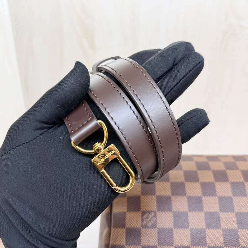 LV棋盤格SPEEDY25背帶款波士頓包N40575-20