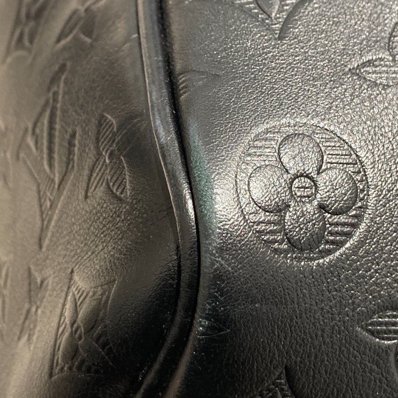 LOUIS VUITTON 路易威登 M44810 KEEPALL BANDAEL 50 旅行袋 老花壓紋皮革 黑色-6