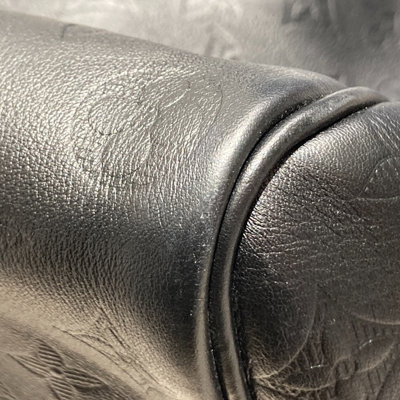 LOUIS VUITTON 路易威登 M44810 KEEPALL BANDAEL 50 旅行袋 老花壓紋皮革 黑色-7