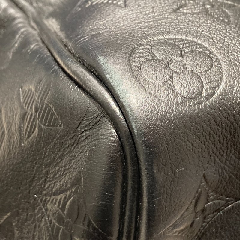 LOUIS VUITTON 路易威登 M44810 KEEPALL BANDAEL 50 旅行袋 老花壓紋皮革 黑色-8