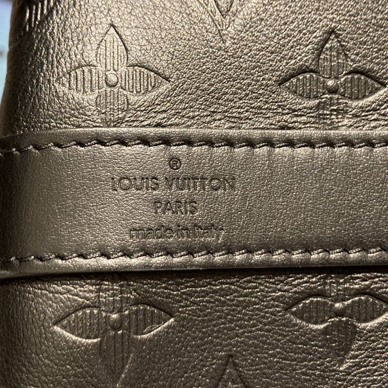 LOUIS VUITTON 路易威登 M44810 KEEPALL BANDAEL 50 旅行袋 老花壓紋皮革 黑色-23