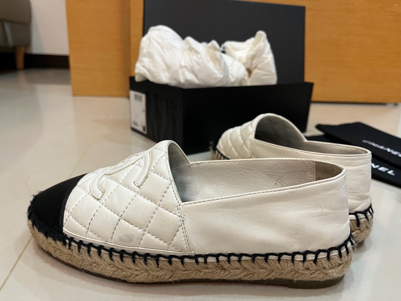 Chanel 經典菱格紋鉛筆鞋 漁夫鞋 小羊皮-5