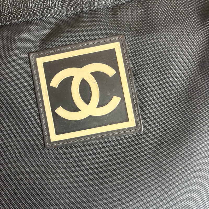 chanel黑色帆布 超大腰包 運動系列 sports 55CM-3