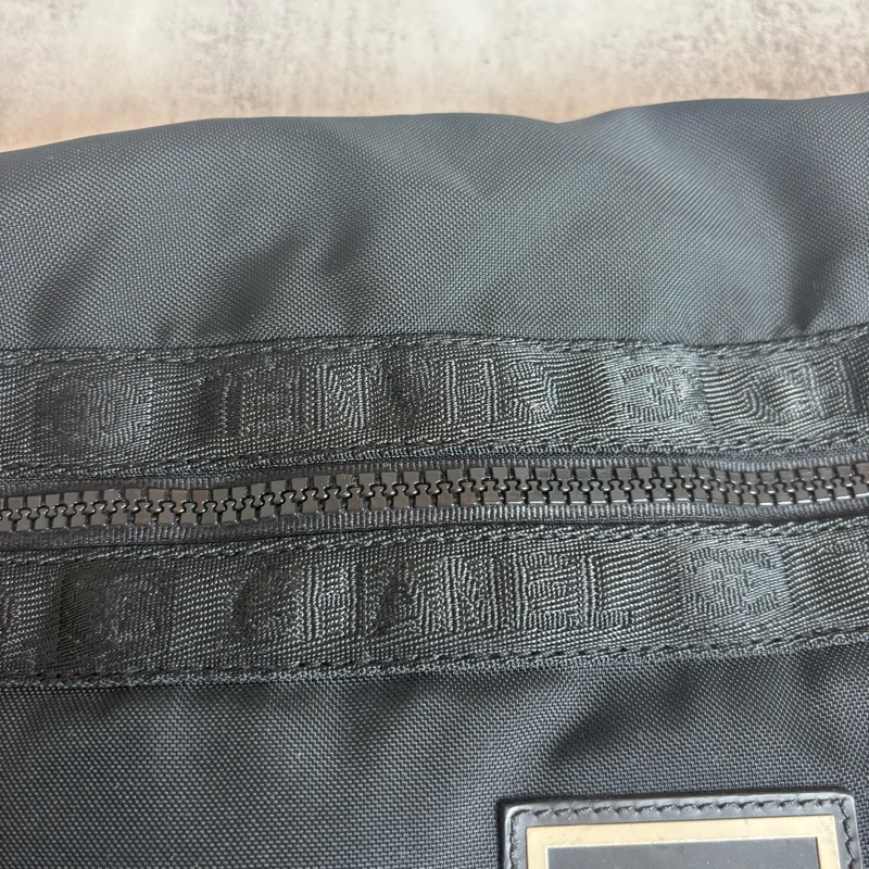 chanel黑色帆布 超大腰包 運動系列 sports 55CM-5