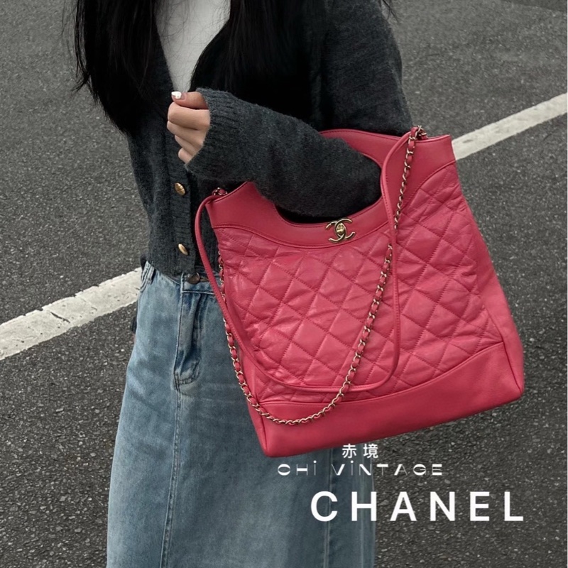 S級 99成新 CHANEL 油蠟皮竪版31bag-3