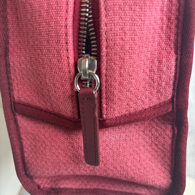 chanel 紅色帆布沙灘包 27x16x11CM-10