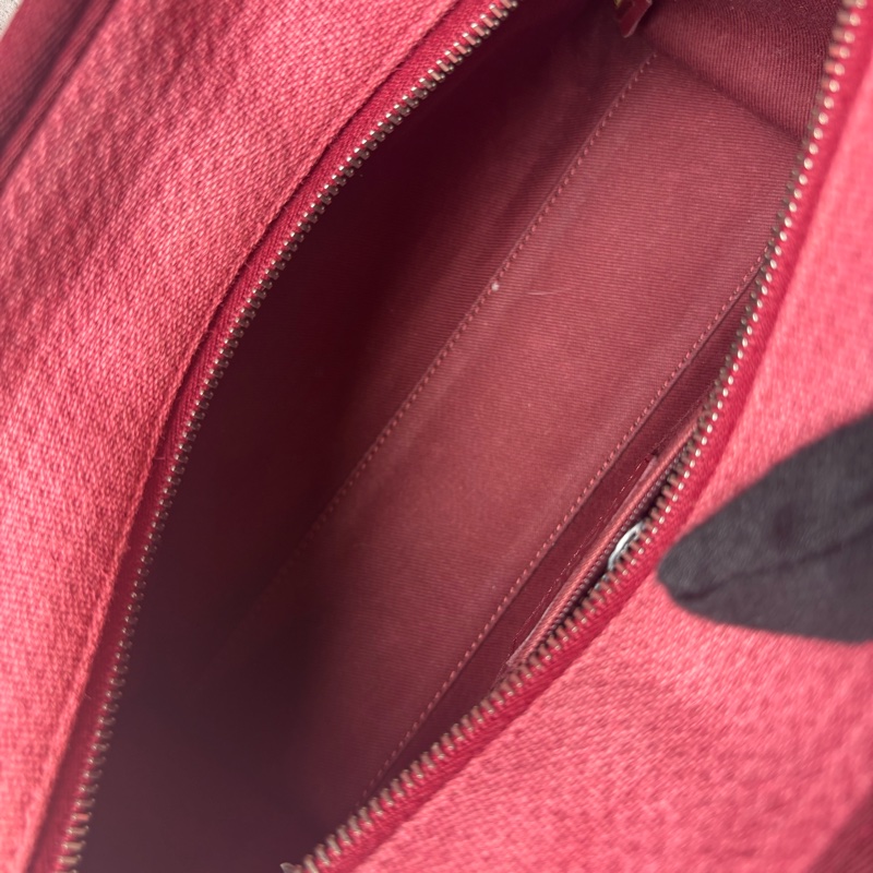 chanel 紅色帆布沙灘包 27x16x11CM-13