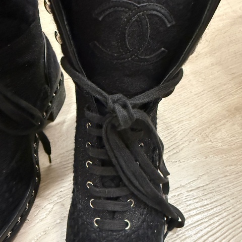 Chanel 編織皮靴 36號