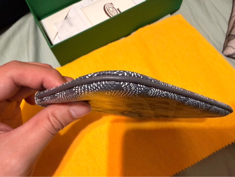 Goyard 全新未使用拉鍊零錢包（灰）-4