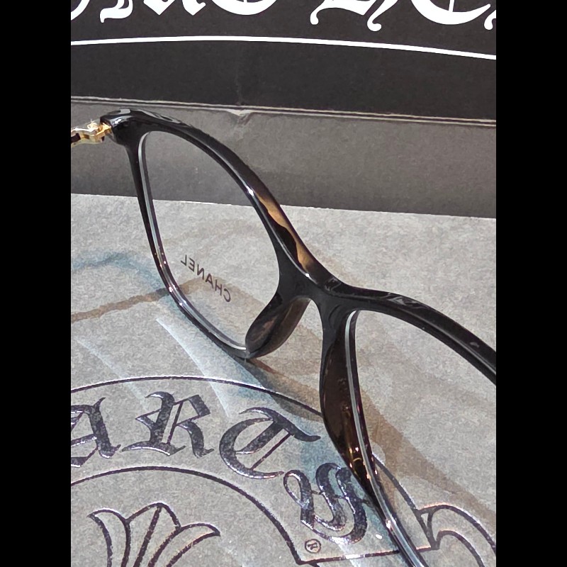 CHANEL 香奈兒 3408-Q C.622 金鍊鏡腳眼鏡｜趙露思同款｜精品黑框鏡框｜杰瑪眼鏡-14