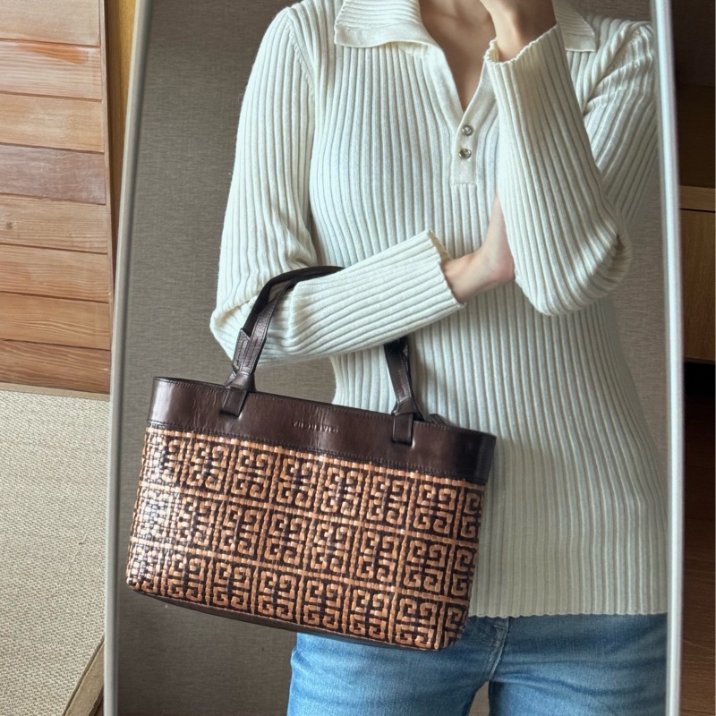 Givenchy紀梵希 皮革編織手提包-1