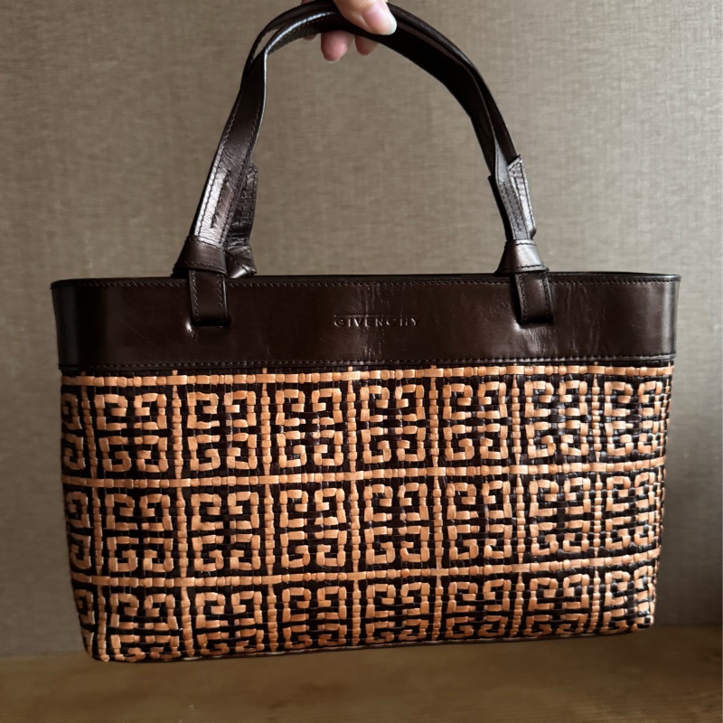 Givenchy紀梵希 皮革編織手提包-6