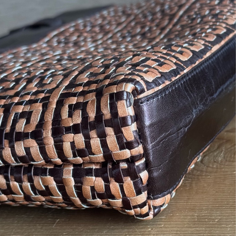 Givenchy紀梵希 皮革編織手提包-10