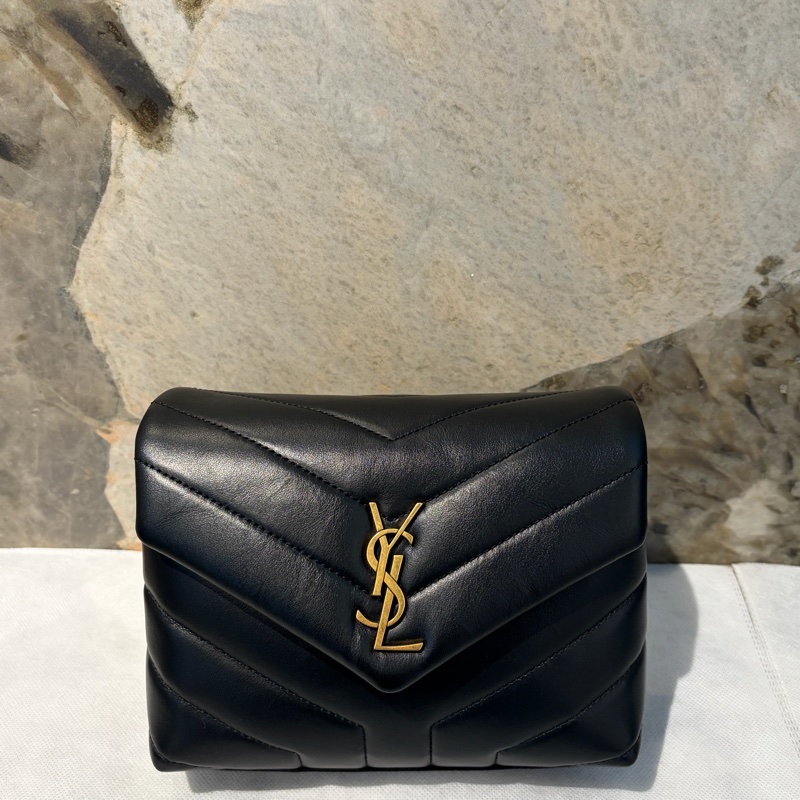 YSL 黑金牛皮LOU LOU-TOY-0