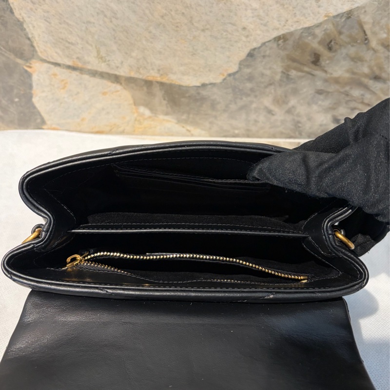 YSL 黑金牛皮LOU LOU-TOY-7