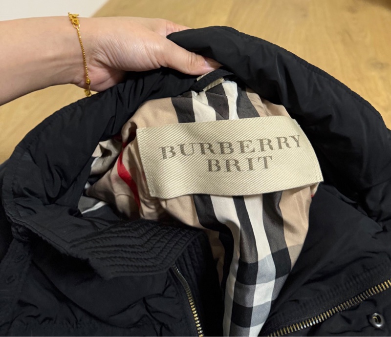 BURBERRY 黑色 立領 夾克 羽絨外套 防風外套-5