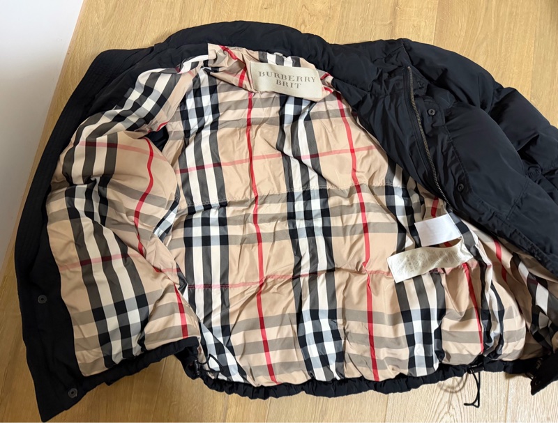BURBERRY 黑色 立領 夾克 羽絨外套 防風外套-8