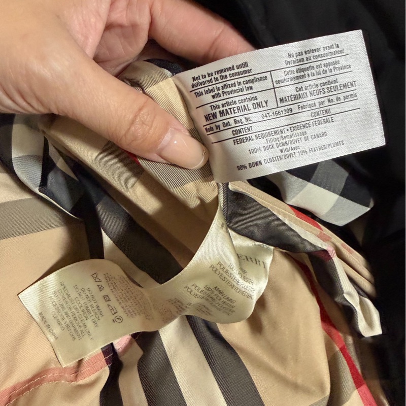 BURBERRY 黑色 立領 夾克 羽絨外套 防風外套-11