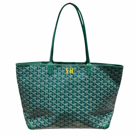 GOYARD 戈雅 ARTOIS PM PVC帆布 托特包 綠色老花 客製包