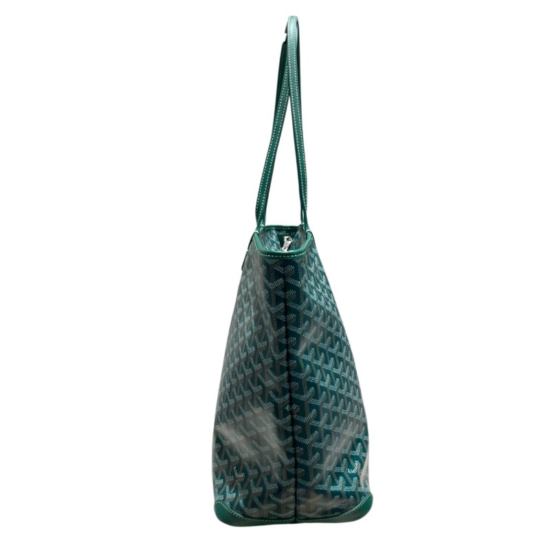 GOYARD 戈雅 ARTOIS PM PVC帆布 托特包 綠色老花 客製包-2