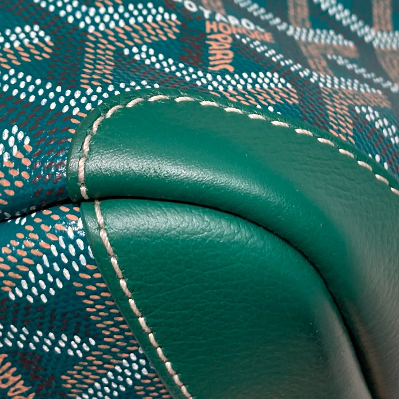 GOYARD 戈雅 ARTOIS PM PVC帆布 托特包 綠色老花 客製包-6