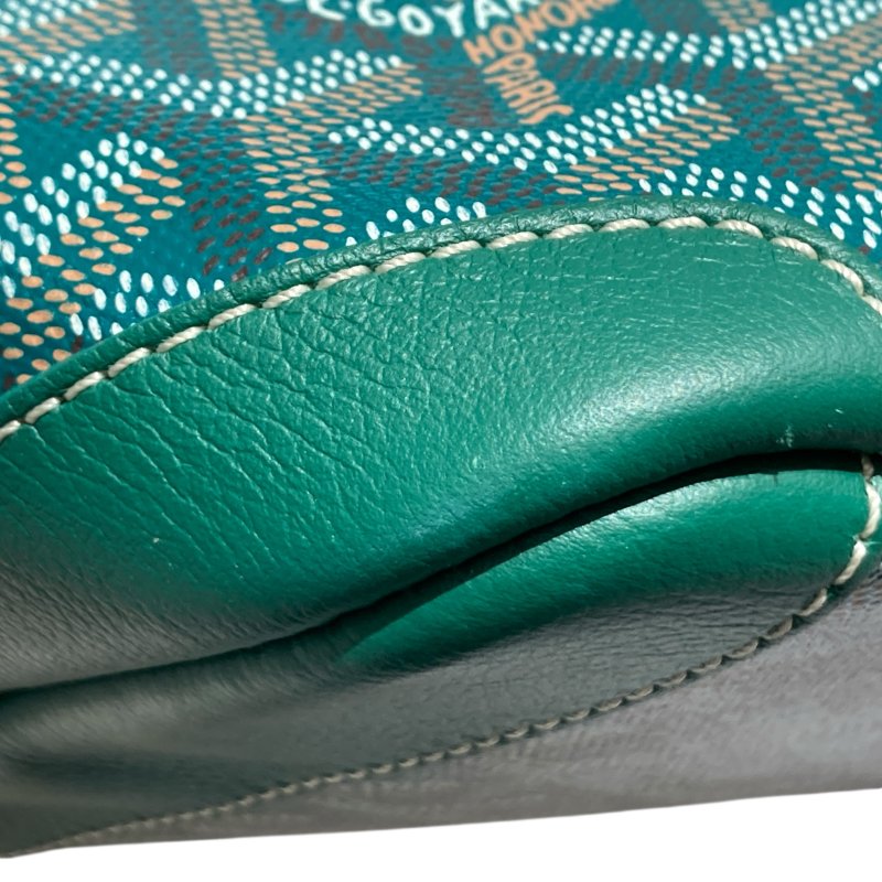 GOYARD 戈雅 ARTOIS PM PVC帆布 托特包 綠色老花 客製包-8