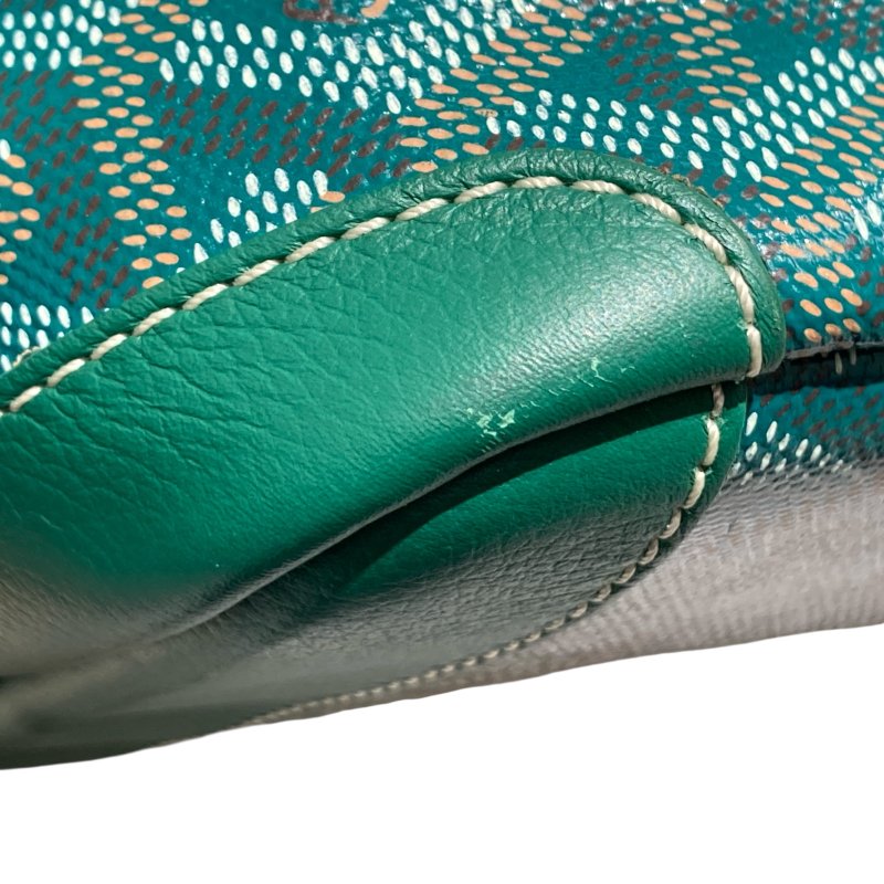 GOYARD 戈雅 ARTOIS PM PVC帆布 托特包 綠色老花 客製包-9