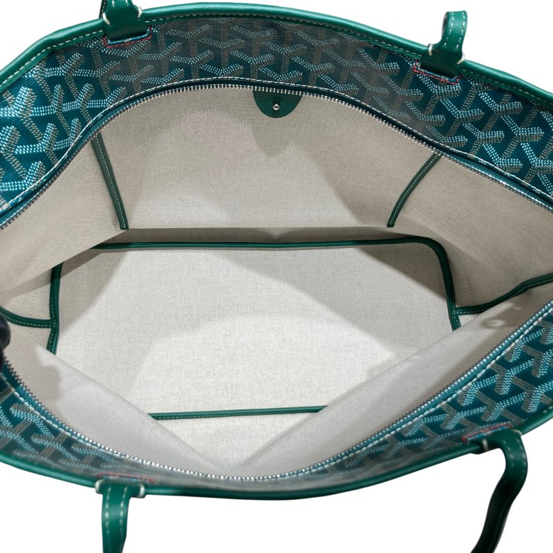 GOYARD 戈雅 ARTOIS PM PVC帆布 托特包 綠色老花 客製包-10