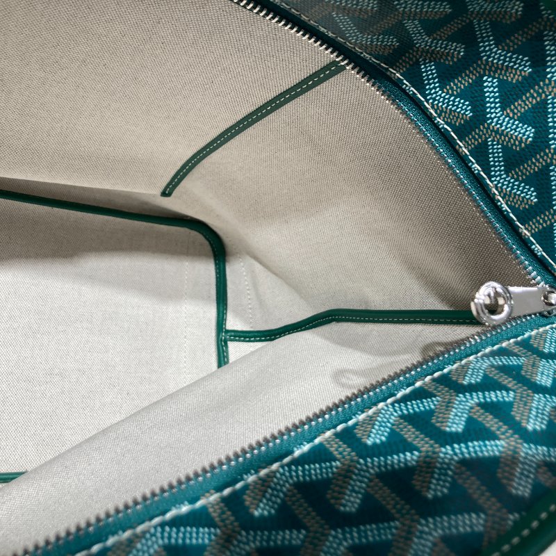 GOYARD 戈雅 ARTOIS PM PVC帆布 托特包 綠色老花 客製包-12