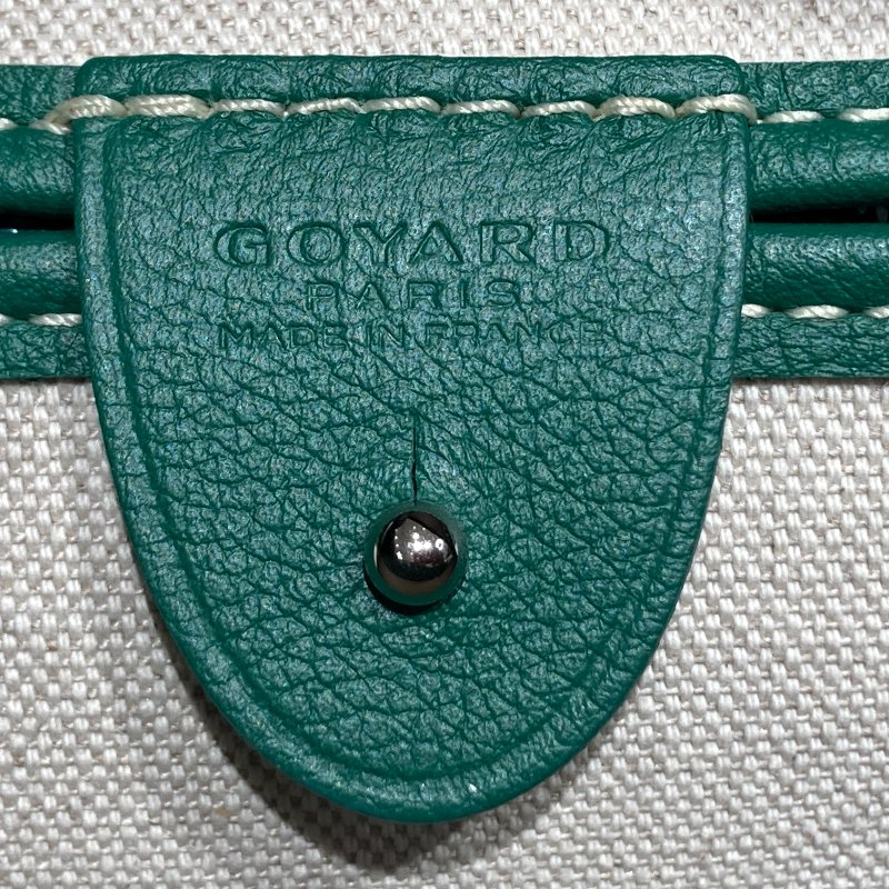 GOYARD 戈雅 ARTOIS PM PVC帆布 托特包 綠色老花 客製包-15