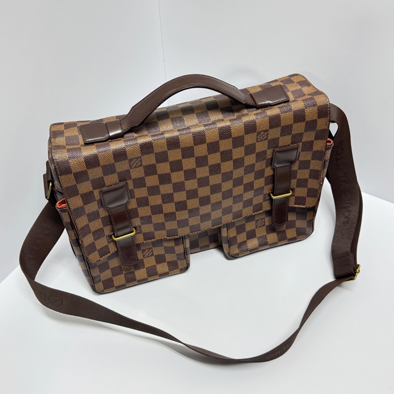 【極新🎁】 LV Damier 棋盤格 郭富城包 郵差包 （專櫃11.7萬）-17
