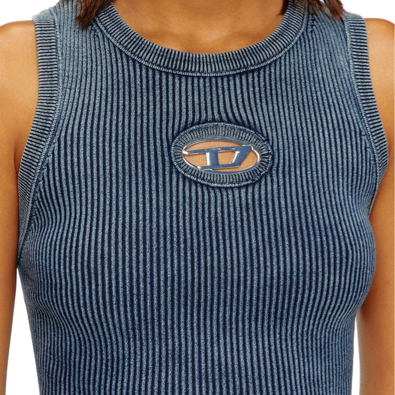 Diesel 女士 羅紋針織背心XXS XS S M L碼模特身高 175 CM,穿著S碼-1
