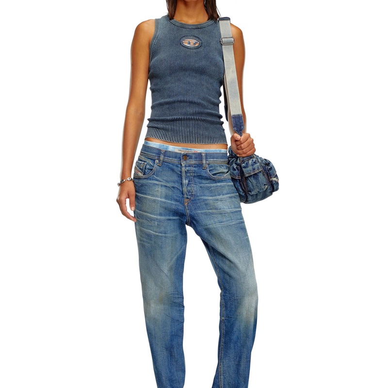 Diesel 女士 羅紋針織背心XXS XS S M L碼模特身高 175 CM,穿著S碼-2
