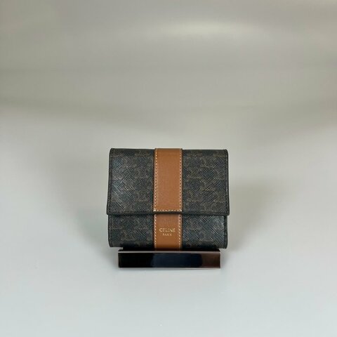 CELINE 老花三折短夾