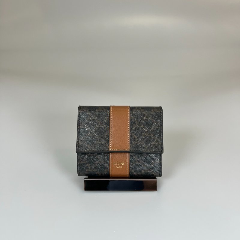 CELINE 老花三折短夾-0